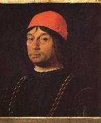Lorenzo Costa Portrait of Giovanni II Bentivoglio oil on canvas